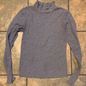 Lettuce trim Grey turtle neck sweater